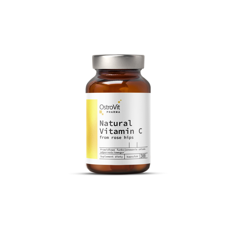 Vitamina C de Rose Hips OstroVit 30 caps